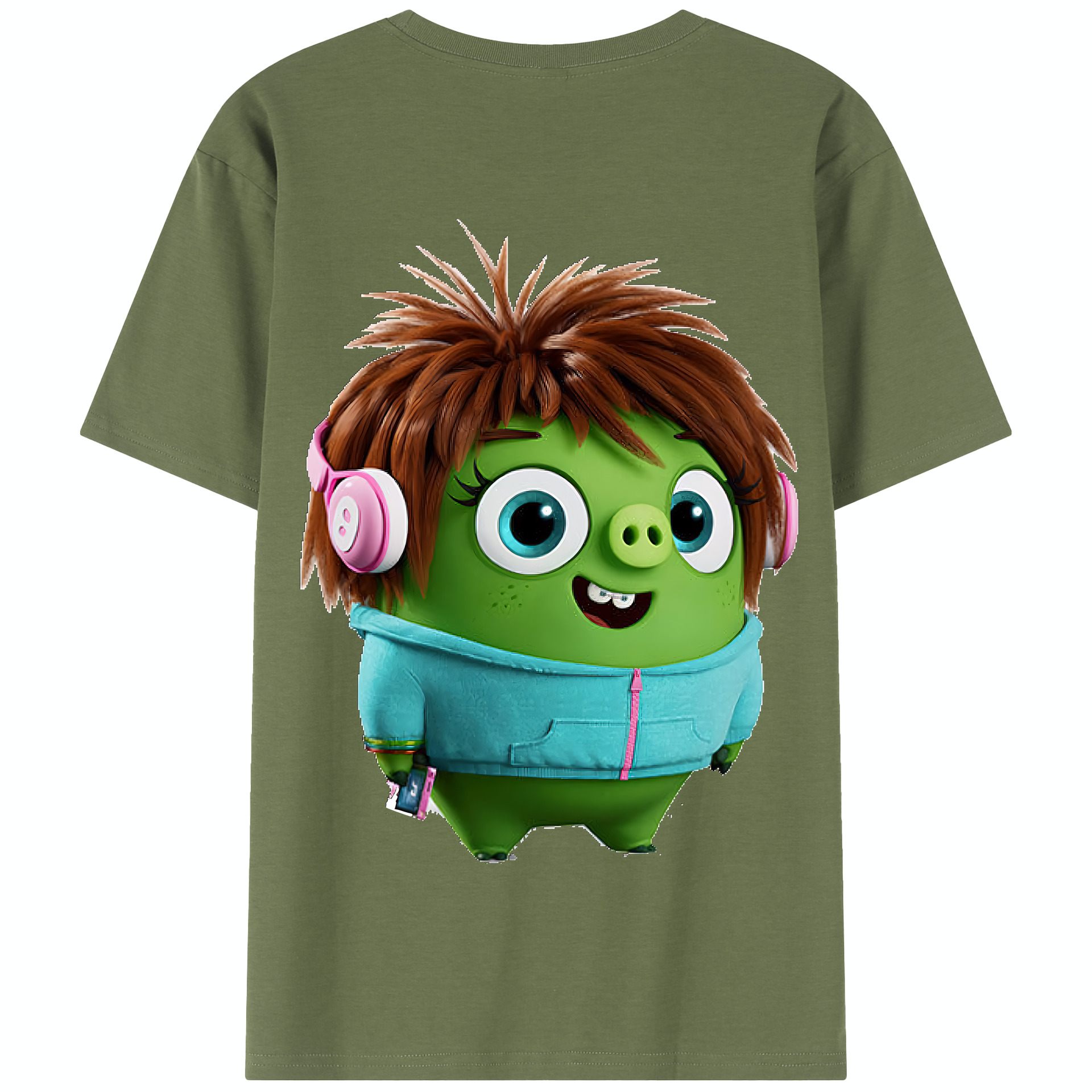 （画像用） Angry Birds アングリーバード 綿100％半袖Tシャツ（背面プリント）